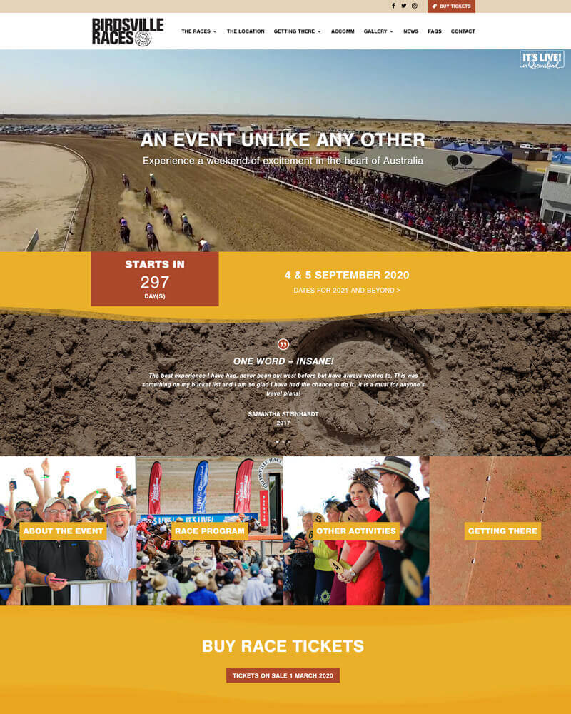 Birdsville-Website
